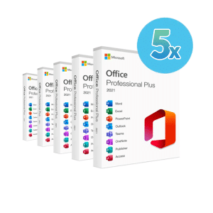 Pachet 5x Licente Office 2021 Pro Plus (RETAIL)