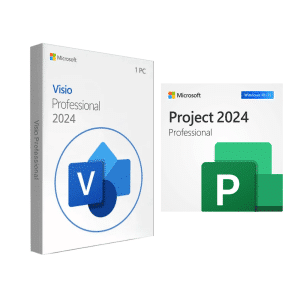 Pachet Licente Microsoft Visio Professional 2024 + Project Professional 2024